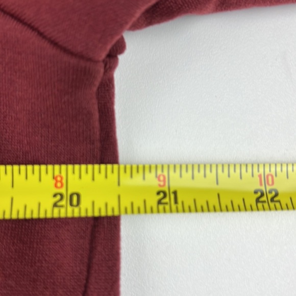 Men's Nike Dri-fit Burgundy Full Zip Hoodie - Picture 7 of 9